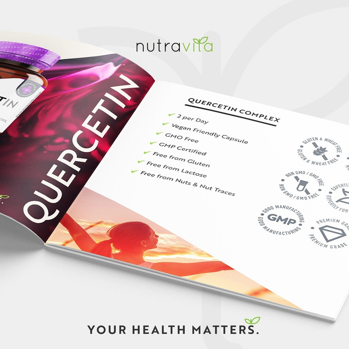 Quercetin Complex with Bromelain 120 VCaps. Nutravita - Feel You