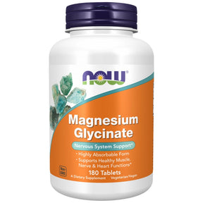 Magnesium Glycinate | Highly Absorbable Magnesium Bisglycinate - 180 Tablets - Nutra Best Europe