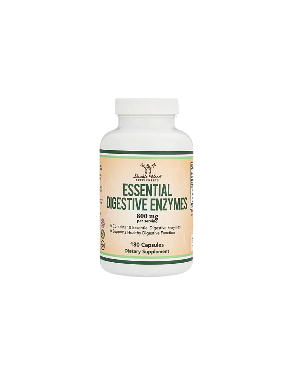 Essential digestive enzymes - Храносмилателни ензими, 180 капсули Double Wood - Feel You