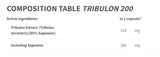 Tribulon 200 - Tribulus terrestris 95% - 90 kapslit