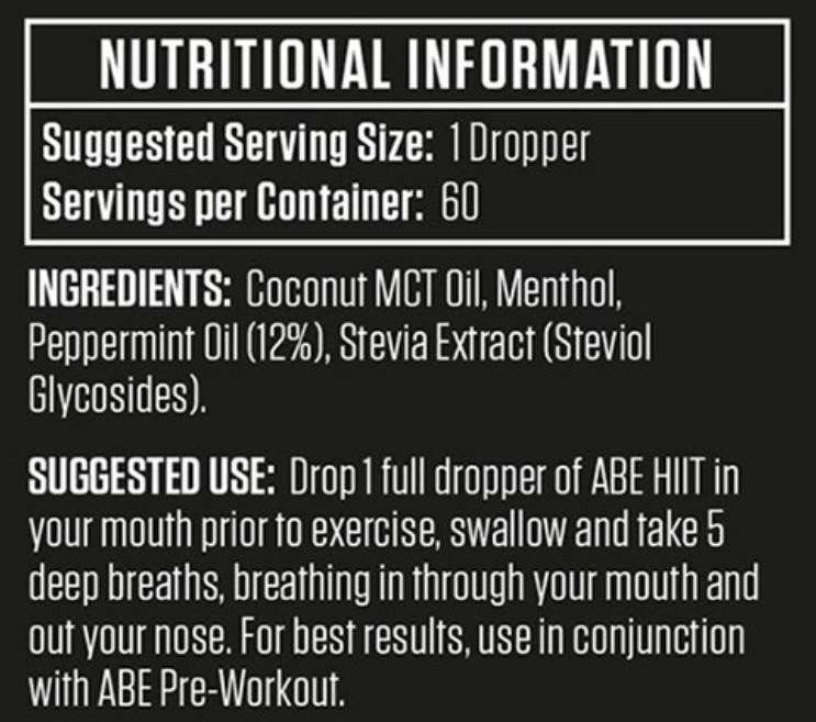 HIIT Performance Drops | S MCT & Peppermint - 30 ml