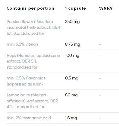 Soporte para dormir a base de hierbas - 120 cápsulas