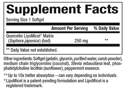 Quercetin 250 mg LipoMicel Matrix - 30 Гел капсули - Feel You