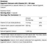 Eggshell Calcium with Vitamin D-3 60 капсули