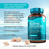 Fish Collagen 1400 mg with Hyaluronic Acid 100 mg 120 tablets