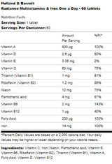 Stralung Multivitamins & Eisen | Een Dag - 60 Pëllen