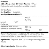 Albion Magnesium Glycinate Powder 150 grams