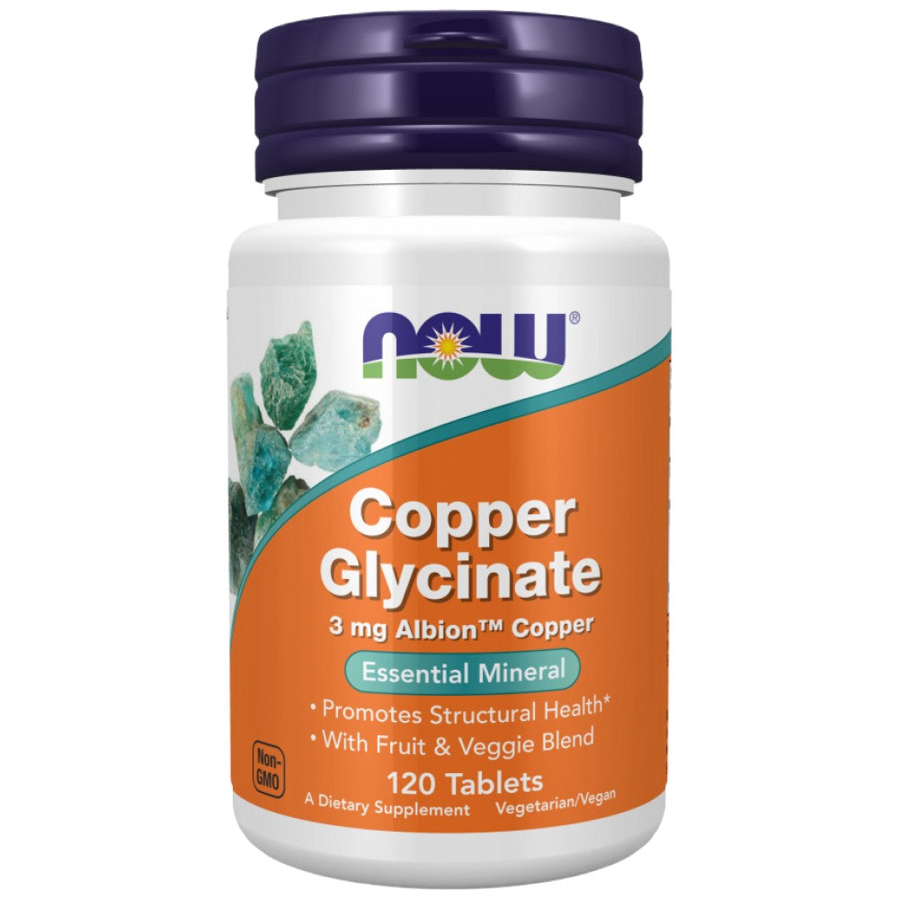 Copper Glycinate 3 mg | Albion™ Copper Bisglycinate - 120 Таблетки - Feel You