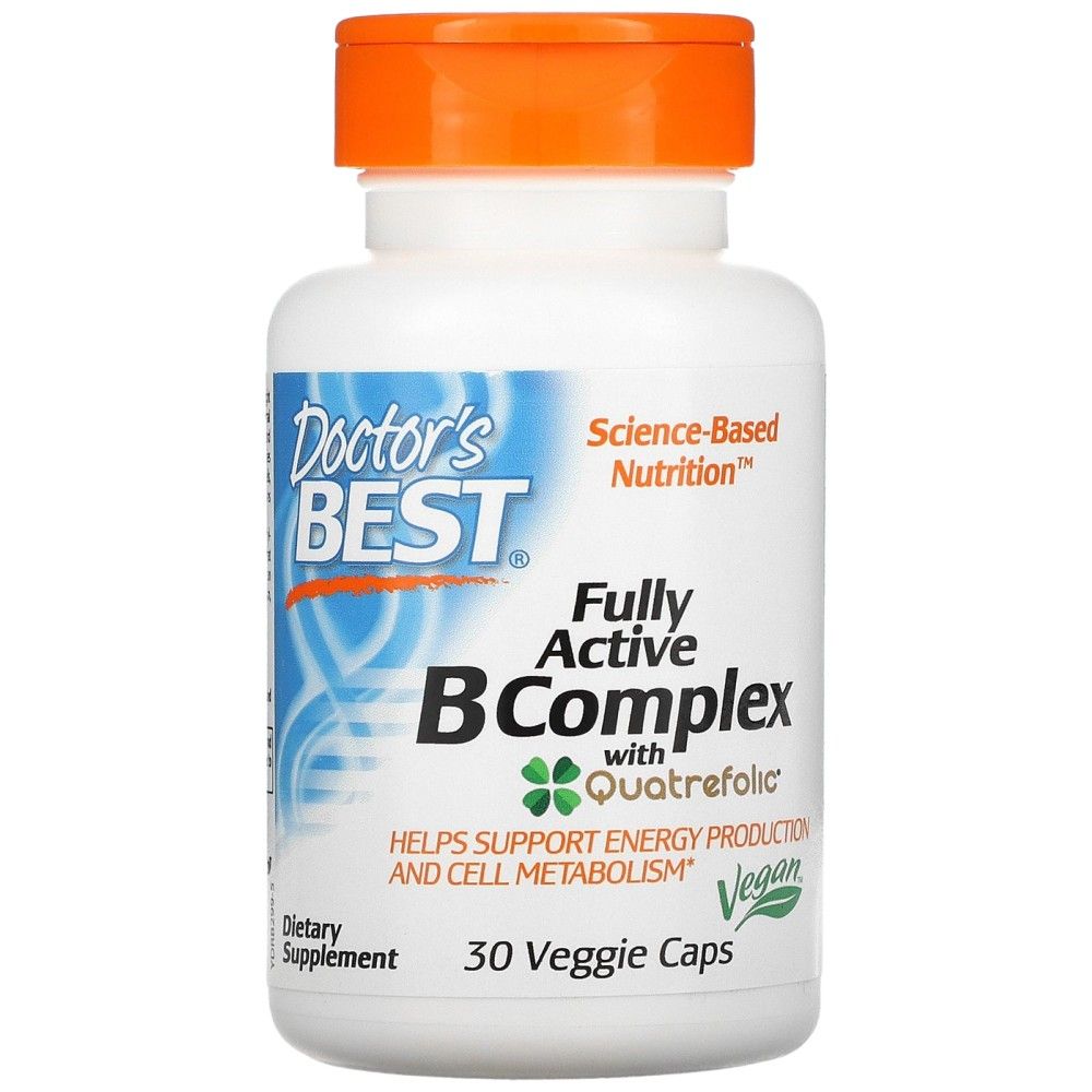 BEST Fully Active B Complex | with Quatrefolic® - 30 капсули