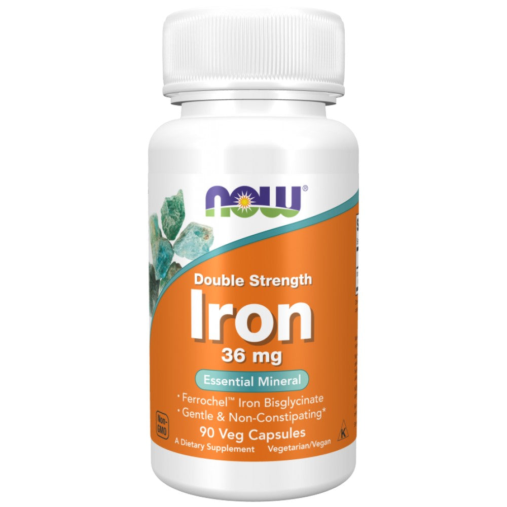 Iron 36 mg / Double Strength / Ferrochel Iron Bisglycinate - 90 капсули - Feel You