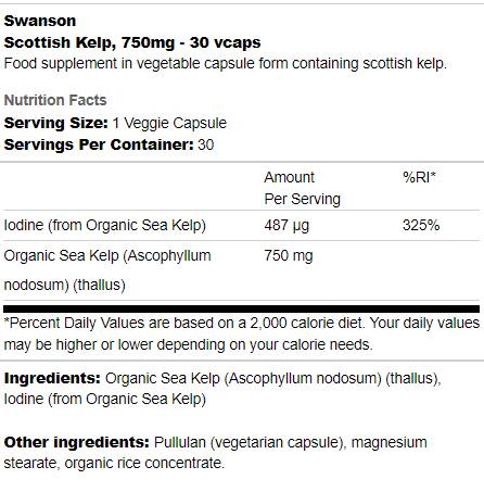 Škotijos rudadumbliai 750 mg 30 kapsulės