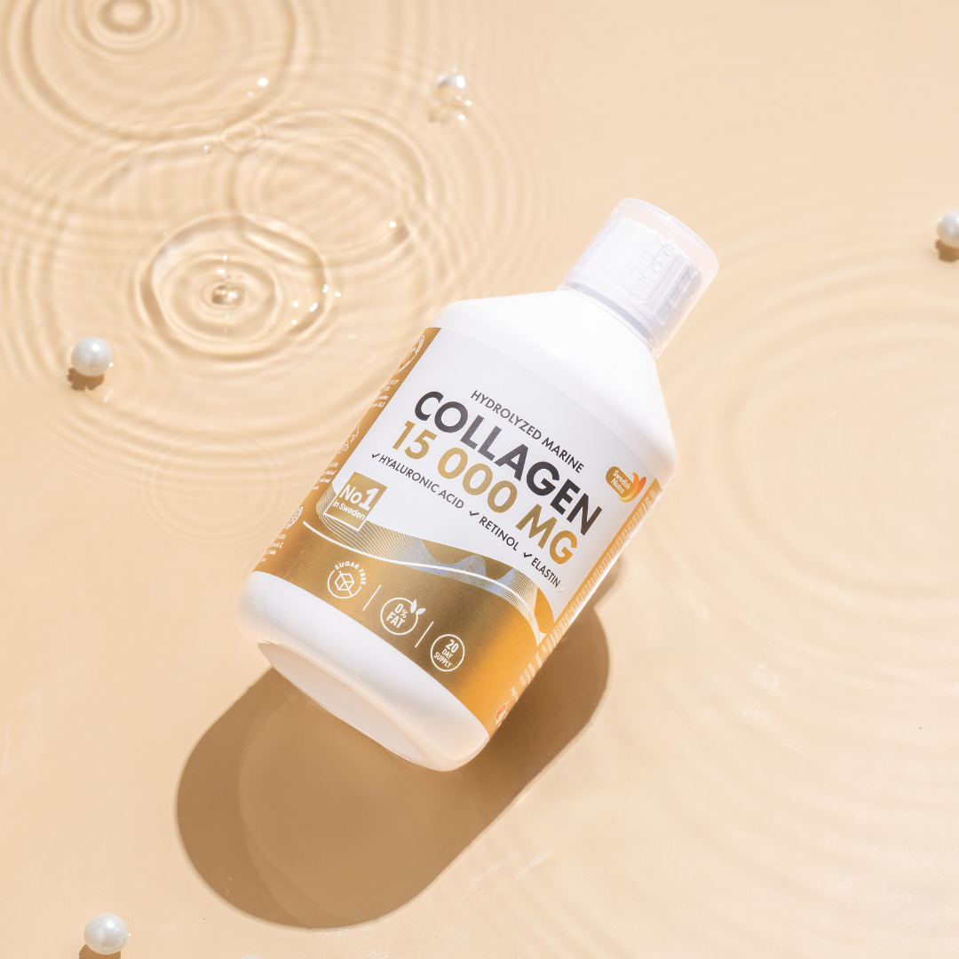 Fish Collagen 15,000 mg with Retinol, Hyaluron, Elastin - 500 ml
