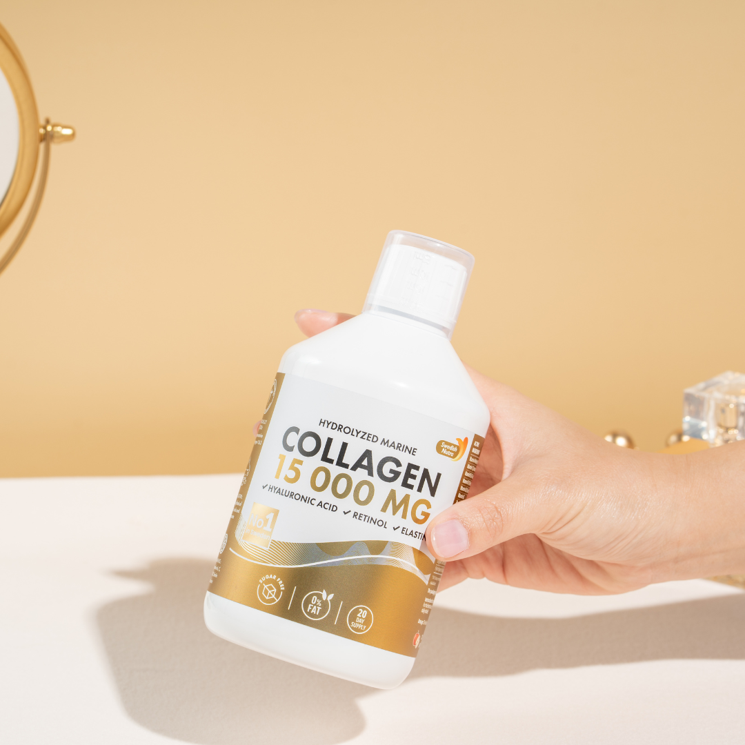 Fish Collagen 15,000 mg with Retinol, Hyaluron, Elastin - 500 ml