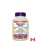Magnio citrato didelis absorbcija - magnio citratas su dideliu absorbcija 150 mg, 120 kapsulių