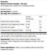 Complexo de citrato mineral - 60 cápsulas