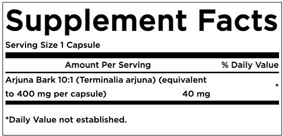 Arjuna Rark Extrakt 40 MG 60 Kapselen