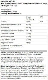 Héich Stäerkt Glukosamine Sulfats | Mat Chandroitin, MSM a Kollagen - 180 Pëllen