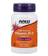 NOW Vitamin D3 / 2000 IU / 120 Gel Capsules