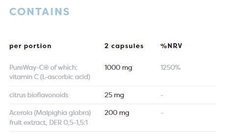 Aktivní C 1000 mg | Pureway -C® s citrusovými bioflavonoidy a acerola - 120 tobolek