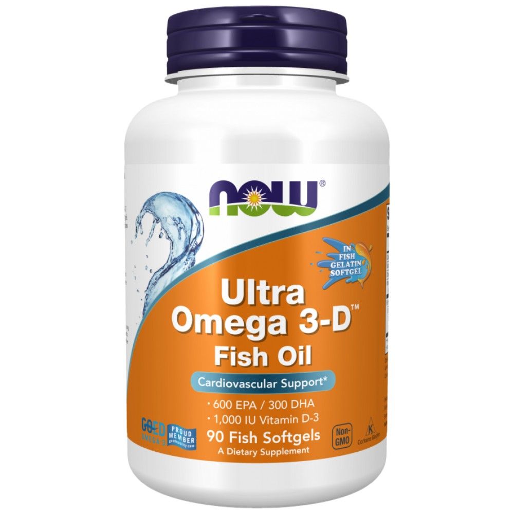 Ultra Omega 3-D mat Vitamin D-3-90 Gelkples