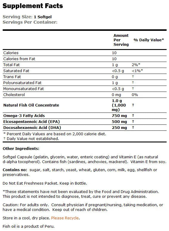 Ultra Omega 3 - 180 geelkapslid