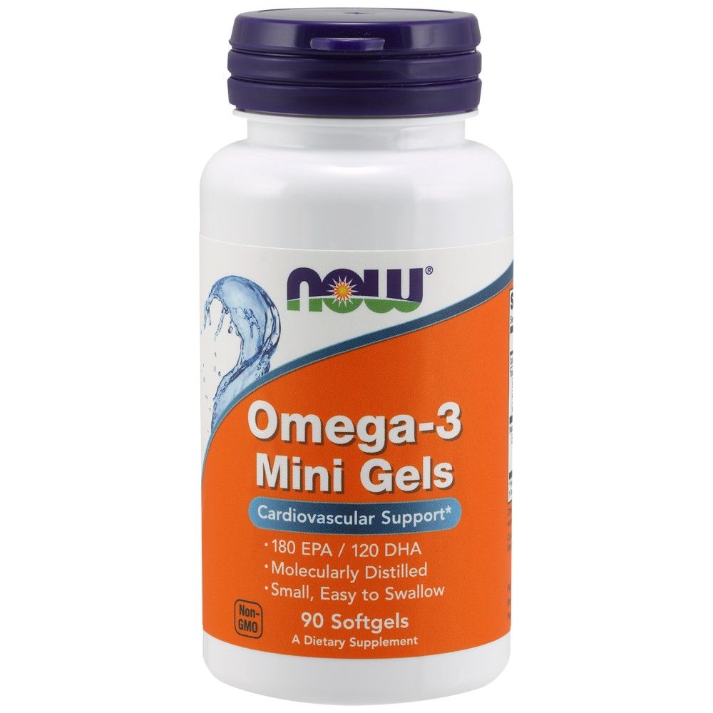 Omega -3 mini geliai - 180 gelio kapsulės