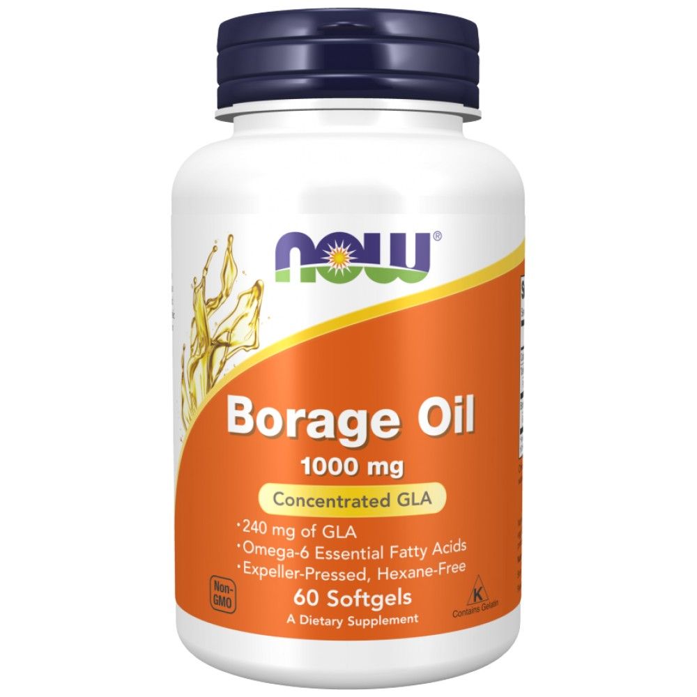 Óleo de borragem 1000 mg - 60 cápsulas de gel