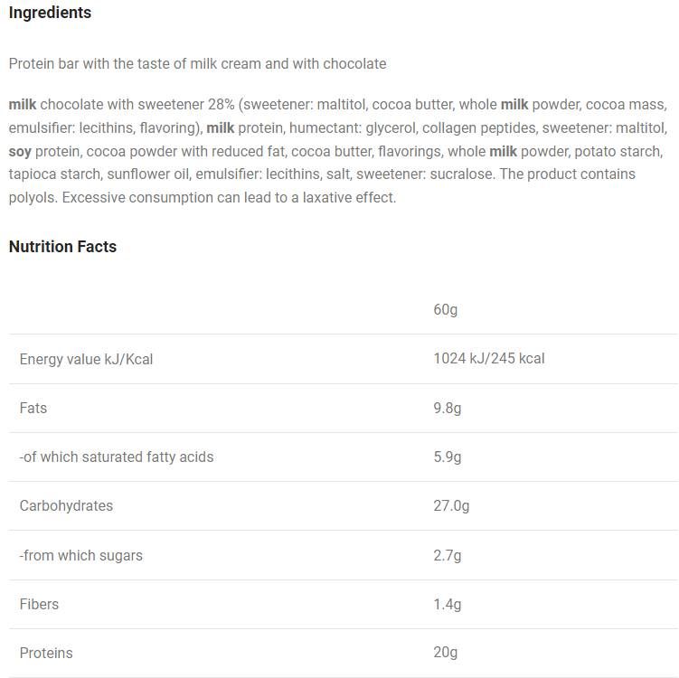 Barra de proteína Deluxe - 12 x 60 gramas