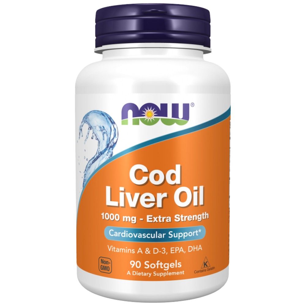 Cod Liver Oil 1000 mg - 90 gel capsules