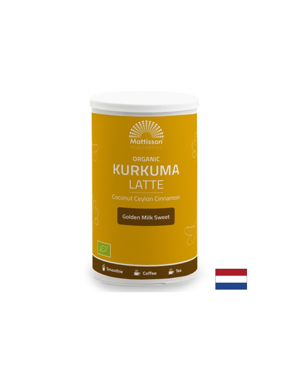 Organic Latte Turmeric with Coconut and Ceylon Cinnamon, 175 mg powder