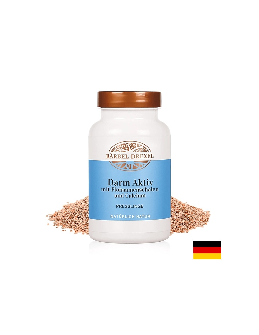 Psyllium, Amla, byliny a vápník - zdraví žaludku a profil lipidů, 180 tabletů