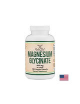 Nerve and muscle function - Magnesium (glycinate/bisglycinate), 180 capsules Double Wood