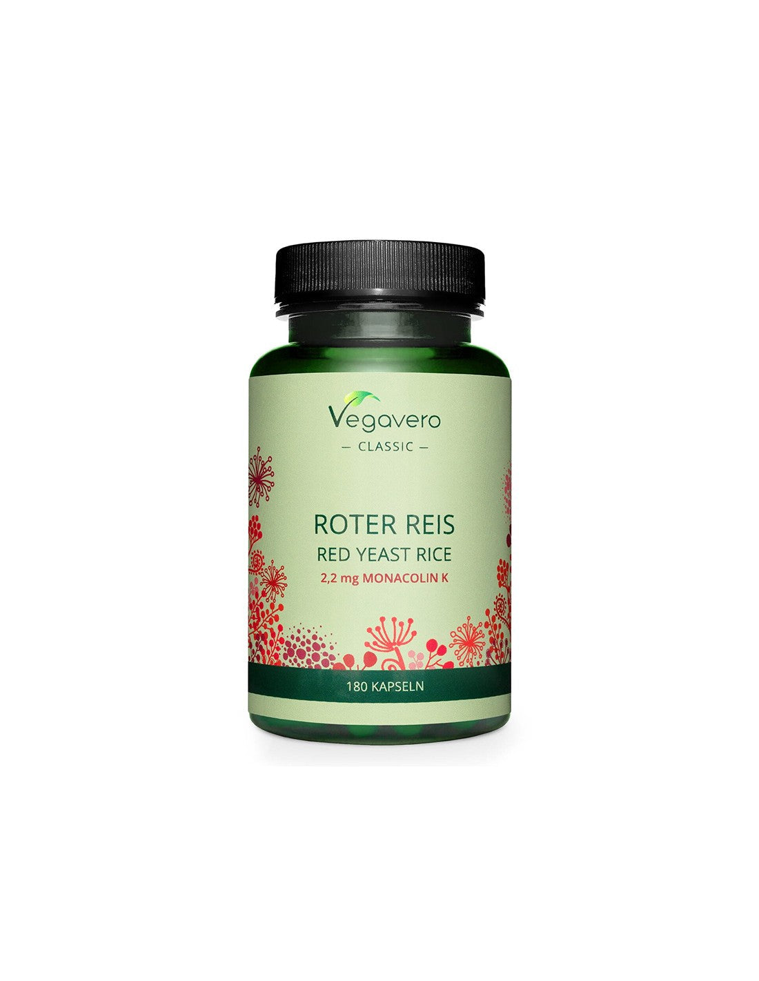 Sistema cardiovascular y diabetes - arroz rojo, 180 cápsulas