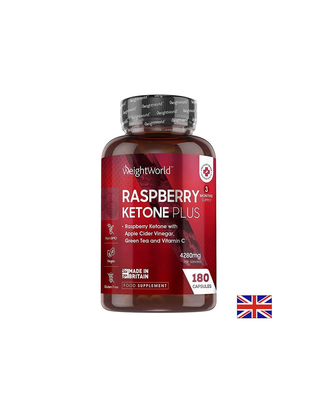 Riebalų deginimas - „Raspberry Ketones Plus“, 180 kapsulių svorio pasaulis