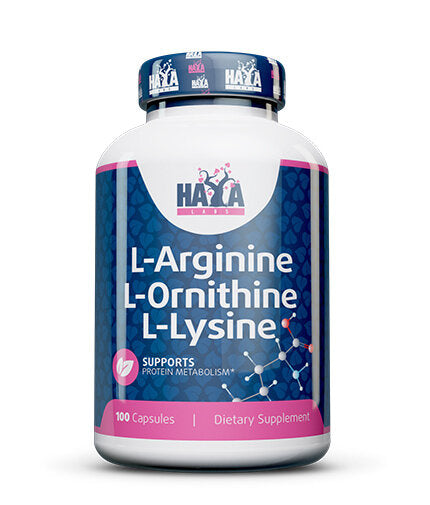 L-Arginine / L-Ornithine / L-Lysine / 100 Caps. - Feel You