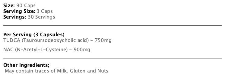 TUDCA + NAC 90 capsules