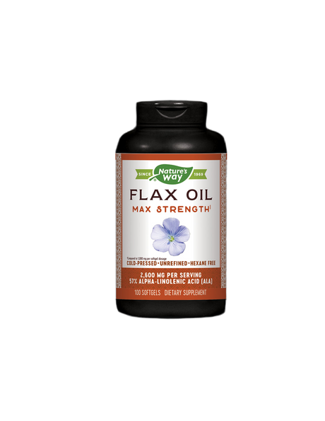 Flax Oil 1300mg High Potency - 100 Гел капсули - Feel You