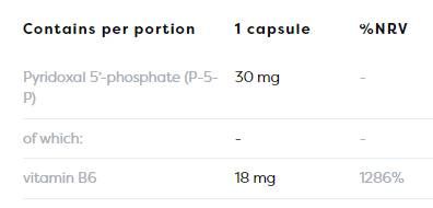 Vitamín B6 | Kapsuly P-5-P 30 mg-120