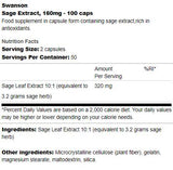 Extrato de sálvia 160 mg 100 cápsulas