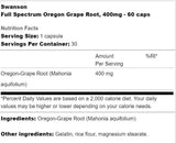 Full Spectrum Oregon Grape Root 400 mg 60 капсули