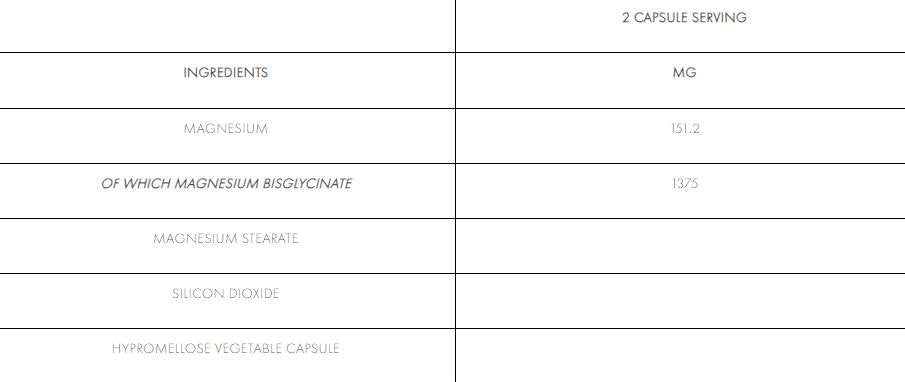 Magnesium bisglycinate 151 mg - 120 capsules