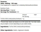 MSM 1000 mg - 120 tobolek