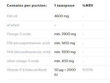 Super Omega skystis + D3 2900 mg - 250 ml