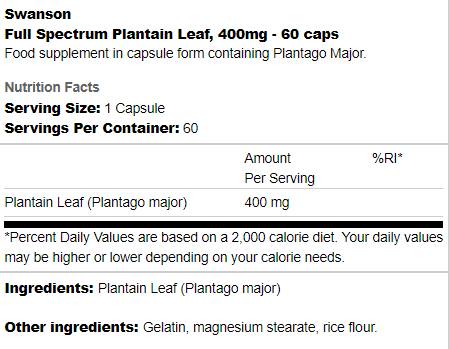 Voll Spektrum Planzhuele Blat 400 mg 60 Kapselen