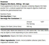 Slippery Elm Bark 400 mg 60 capsules