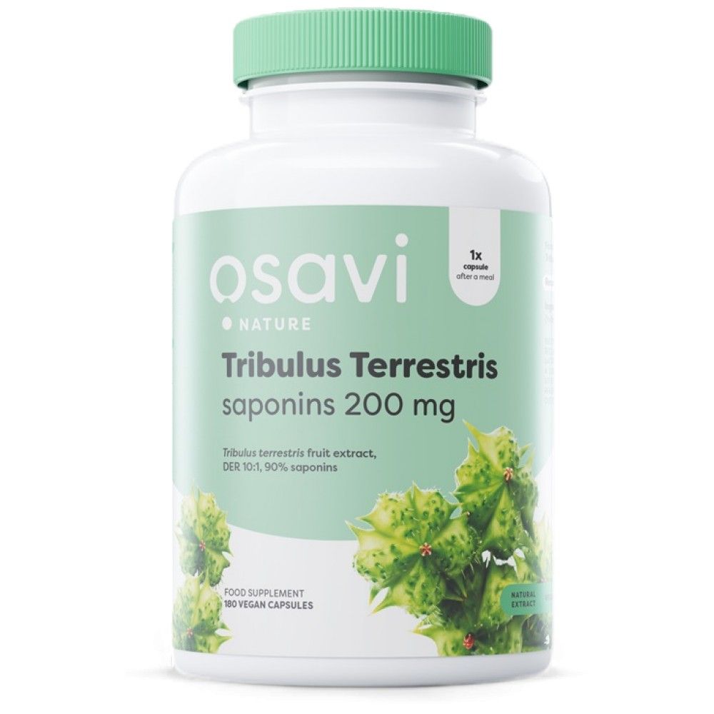 Tribulus Terrestris 90% | 200 mg saponinų - 180 kapsulių