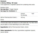 L-Serina 500 mg 60 cápsulas