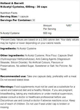 N-Acetyl Cysteine 600 mg 30 капсули