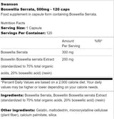 „Boswellia Serrata“ 500 mg 120 kapsulės