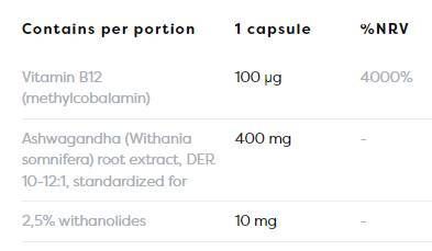 Ashwagandha Extra 400 mg - 120 kapsulės